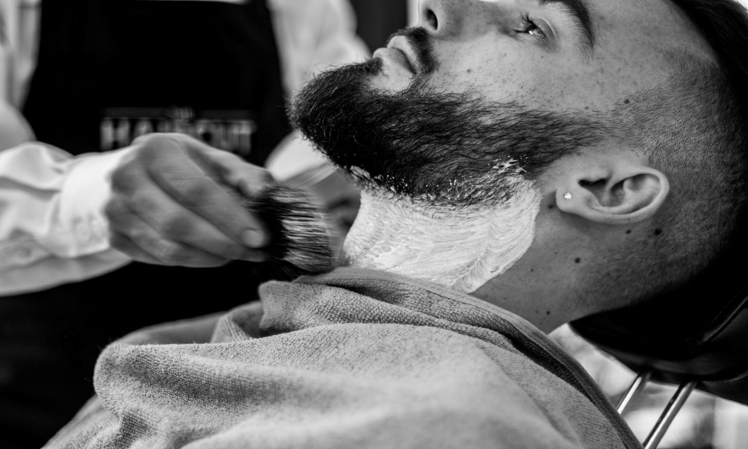 man at barber shop