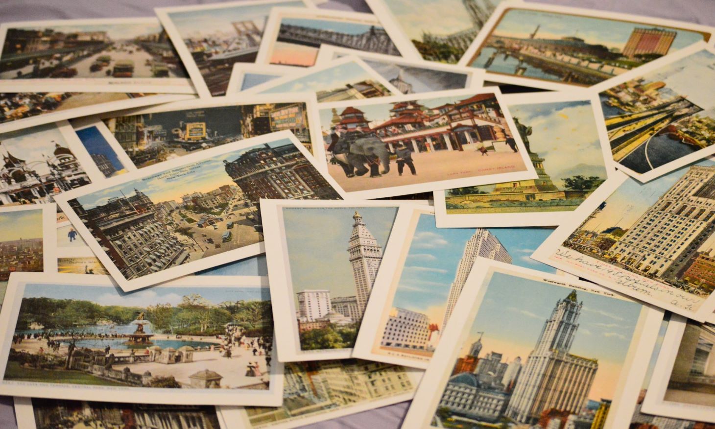 postcards of the same size used to print passport photo