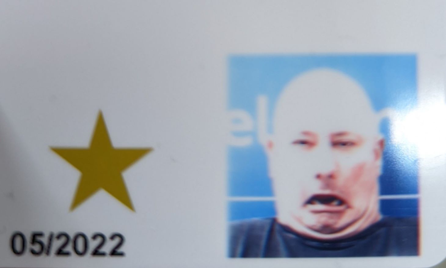 Id Photo Of Sneezing Man 