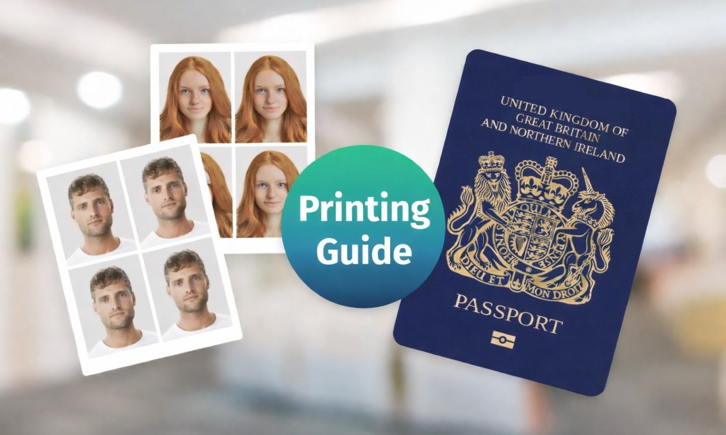 printing passport photos using a standard photo printer