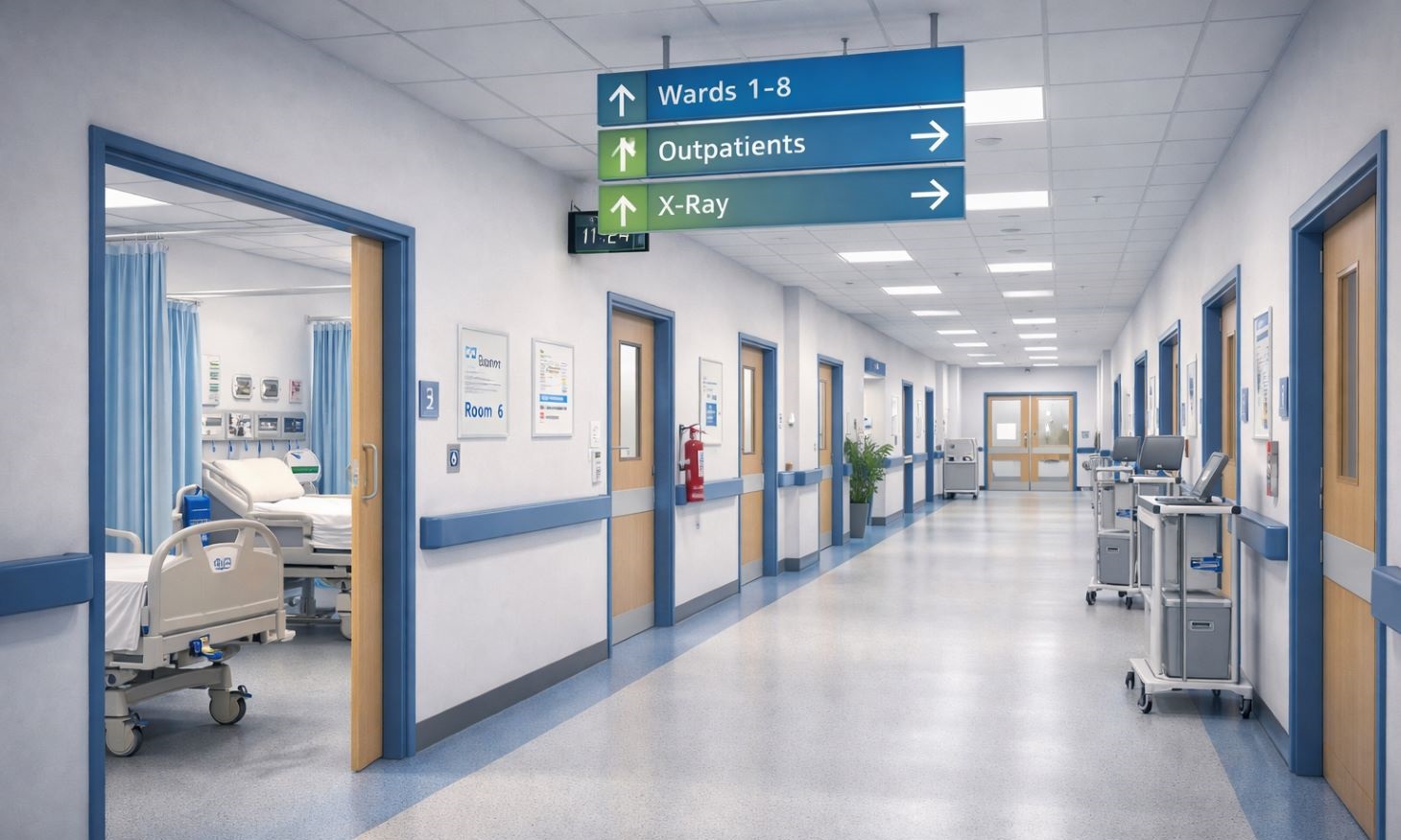 UK hospital interior