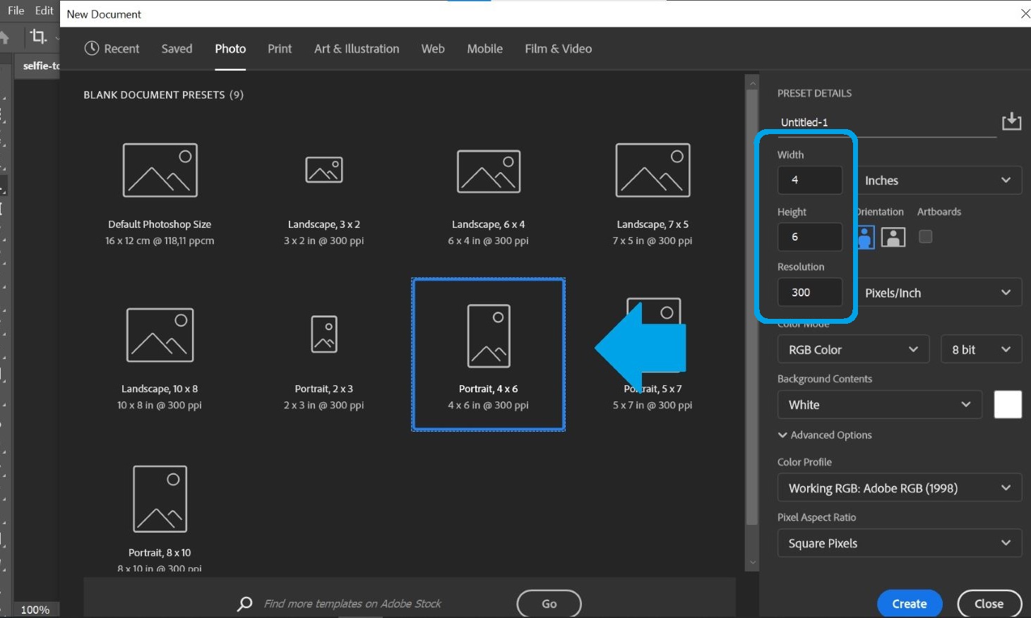 choosing a photo format