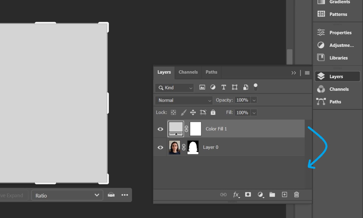 moving the background layer