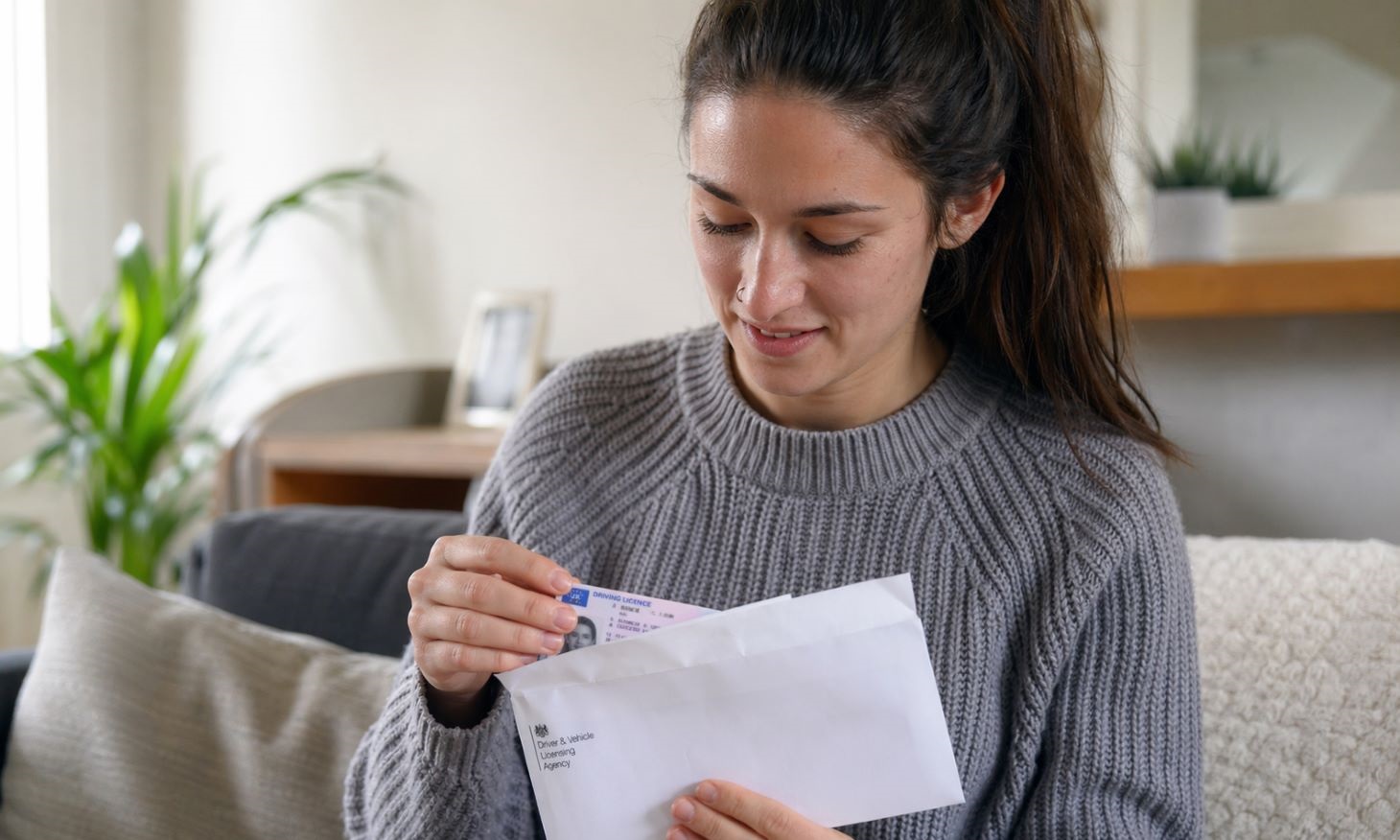 receiving renewed UK driving licence by post